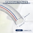 thumbnail image 2 of Uxcell Wire Reinforced Hose, Vinyl Suction Tubing High Pressure Chemical Resistant 2-1/2" x 3.3 Ft, 2 of 7
