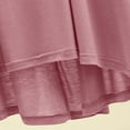 thumbnail image 3 of Hrsba Women's Nightgown Solid Color V Neck Loose 5-Sleeve Short Length Sleep Dress, 3 of 4