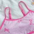 thumbnail image 4 of Shadoumai Tween Girls Bikini Sets Sporty Color Block Two Piece Adjustable Straps Swimsuits with Chest Pad Size 10-18 Years, 4 of 5