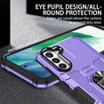 thumbnail image 6 of Allytechgroup for Samsung Galaxy S24 FE Case with Stand, [Built-in Kickstand] Support Magnetic Car Phone Mount Military Grade Drop Protection Phone Case for Samsung Galaxy S24 FE, Purple, 6 of 10