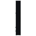 thumbnail image 6 of Hawthorne 4-shelf Glass Door Cabinet with Drawers Black, 6 of 11