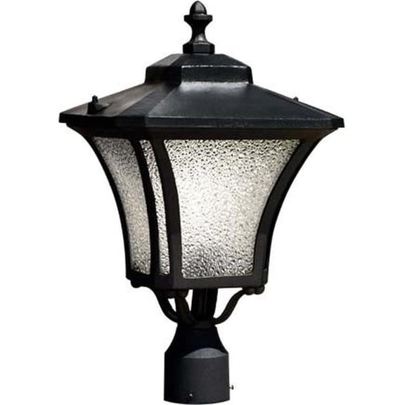 Dabmar Lighting GM212-L12-RGBW-B 86V-265V E26 LED 12W RGBW Cast Aluminium Post Light Top Fixture, Black
