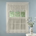 thumbnail image 1 of Set de cortinas de cocina Sweet Home Collection Priscilla Ivory, 1 of 1