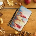 thumbnail image 5 of Feishell Colorful Pattern Wallet Case for Samsung Galaxy A54 5G 6.4 inch,for Women Men,Shockproof Magnetic Clasp Flip Stand Credit Card Slots Phone Case with Wrist Strap,Flamingo, 5 of 7