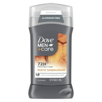 Dove Men Care Aluminum Free Deodorant Stick Rustic Sandalwood, 3 oz