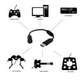 thumbnail image 5 of 3-Pack Black ABS Xbox 360 Controller USB Conversion Cables (26cm) - Compatible with Guitar & Battery Controllers, PC-Driver Connectivity, Protective Design for Gaming System Accessories, 5 of 5