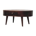 thumbnail image 4 of Artisan Furniture Solid Wood California Walnut Rounded Coffee Table, 4 of 10