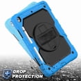 thumbnail image 4 of Dteck iPad 9th/ 8th/ 7th Generation Case (iPad 10.2 Case 2021/ 2020/2019) with Screen Protector Pencil Holder Kickstand Hand/ Shoulder Strap,Durable Protective Case for iPad 10.2 inch,lightblue+black, 4 of 4