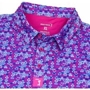 Bogey Bros Mens 4 Way Stretch Short Sleeve Golf Polo Shirt (X-Large, Whale Tail)