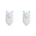 thumbnail image 2 of Youkk Portable Mini Hand-held Small Desk Fan Cooler Cooling USB Rechargeable 2020 animal 1 & white 2Set, 2 of 6