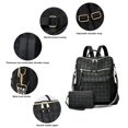 thumbnail image 3 of Makes Mochila Monedero para Mujer Bolso de Viaje de Cuero PU Bolso de diseño Convertible con Monedero 2 Piezas, 3 of 5