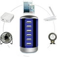 thumbnail image 4 of QinYing Universal USB Charger 6-Port Desktop USB Charging Station Compatible for All iPad iPhon,Blue, 4 of 7