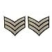 thumbnail image 3 of Cute-Patch Sergeant Rayures Argent Militaire Brodé à Repasser Patchs à Coudre, 3 of 4