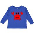 thumbnail image 3 of Inktastic Cute Red Crab Boys or Girls Long Sleeve Toddler T-Shirt, 3 of 5