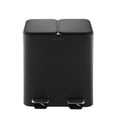 thumbnail image 2 of The Step N' Sort 2 x 15L, Dual Trash and Recycling Bin with Slow Close Lid and Removable Inner Bins, Black, 2 of 6