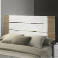 thumbnail image 2 of Furniture of America Erla Wood Panel Queen Bed in White and Natural, 2 of 6