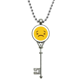thumbnail image 1 of horrible horrible amarillo lindo hermoso patron de chat en linea ilustración colgante collar vintage llavero plata joyas Unbranded  M, 1 of 3