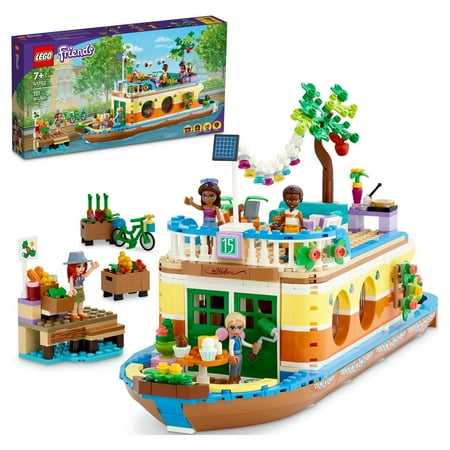 UPC: 0673419351928 | LEGO Friends Canal Houseboat 41702 Building Kit; Comes with 4 Mini-Dolls Including Mia and 1 Animal Toy; Birthday Gift for Kids Aged 7+ (737 Pieces)