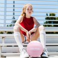 thumbnail image 4 of Voleibol RUN2PEAK, talla 5, poliuretano suave, rosa, 21 cm de diámetro, 4 of 7