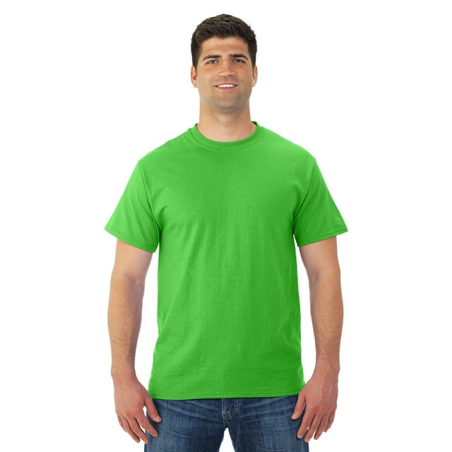 Jerzees Mens DRI-POWER Active Short Sleeve Crew T-Shirt, S, Kiwi Green