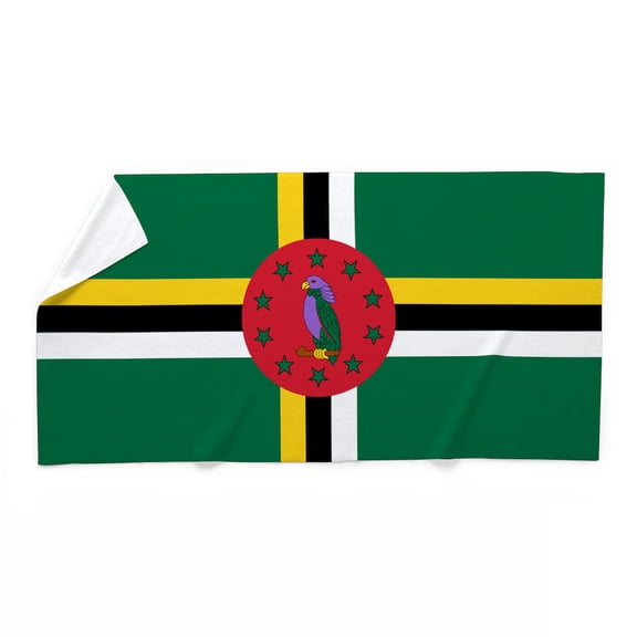 CafePress - Flag Of Dominica - Large Beach Towel, Soft 30"x60" Towel with Unique Design