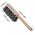 thumbnail image 3 of CuiLiyq 1 Pack 14" Hand Broom Brush, Soft Bristle Cleaning Brush, Crumb Debris Sweeping Brush, Dusting Brush, Sweep for Furniture, Floor, Bench, Carpet, Woodworking, Patio, Home, Shop (Khaki), 3 of 6