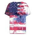 thumbnail image 4 of Save Womens Independence Day T Shirts Retro American Flag Printed T-Shirts Henley Neck Tee Short Sleeve Tops Front Button-Up T-Shirts 4Th of July Patriotic T-Shirts Lounge Dressy Blouses 2025 Clothes, 4 of 5