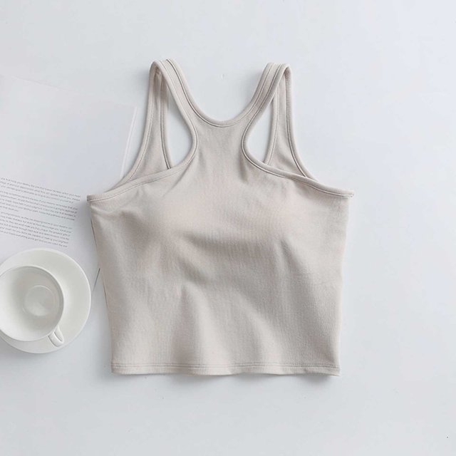 Pijama de manga corta para mujer, de verano, color liso, con tirantes y acolchado en el pecho, ropa interior sin mangas y pijama. Blusa de poliéster para mujer.