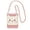 Pink, variant on Lightweight Crossbody Cell Phone Purse Bag with Arm Band, Wallet & Key Pouch for Walking, Travel and Hiking, Cat Bread Meme, Fuchusia