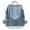 Blue, variant on Womens Leather Backpack Purse Convertible Shoulder Bag with Rivet Detail Fashion Casual Daypack for Work Travel Shopping Daily Commute, Black