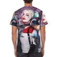 thumbnail image 2 of Harley Quinn Poster T-Shirt for Men Novelty 3D Pritneted Casual Short Sleeve Tees Shirt Summer Street T Shirt Top, 2 of 7