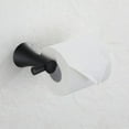 thumbnail image 2 of PARLOS Matte Black Toilet Paper Holder, Wall Mounted Tissue Roll Hanger for Bathroom & Kitchen, 2 of 8