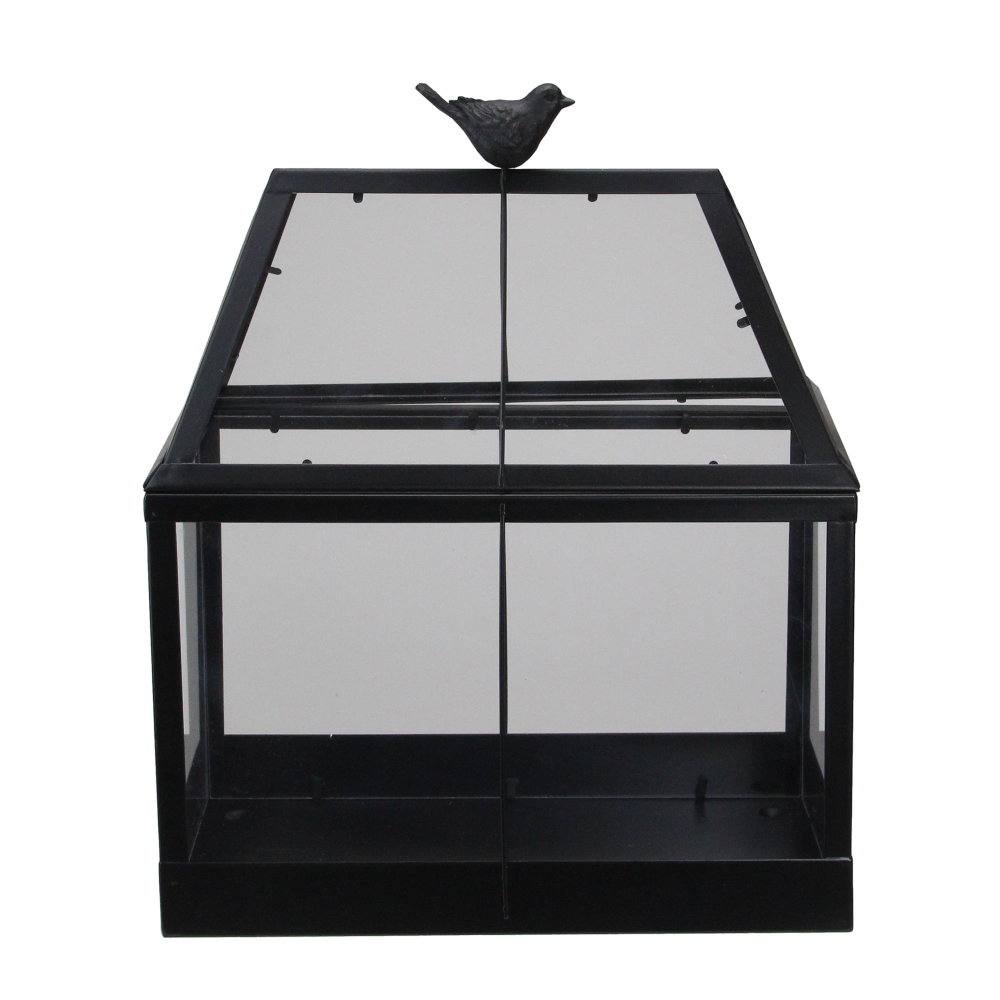 Lightweight Black Steel Indoor/Outdoor Tabletop Greenhouse Walmart