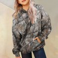 thumbnail image 5 of Staki Girl's Camo Hoodies Long Sleeve Camouflage Print Hooded Sweatshirts Pullover Vintage Tops Streetwear 2-12Y(Dark Gray,11-12 Years), 5 of 6