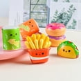 thumbnail image 4 of Miniatura de simulación de rebote lento de PU, modelo de pizza, palomitas de maíz, papas fritas, juego de comida, pellizco, música, juguete de ventilación de descompresión, 4 of 5