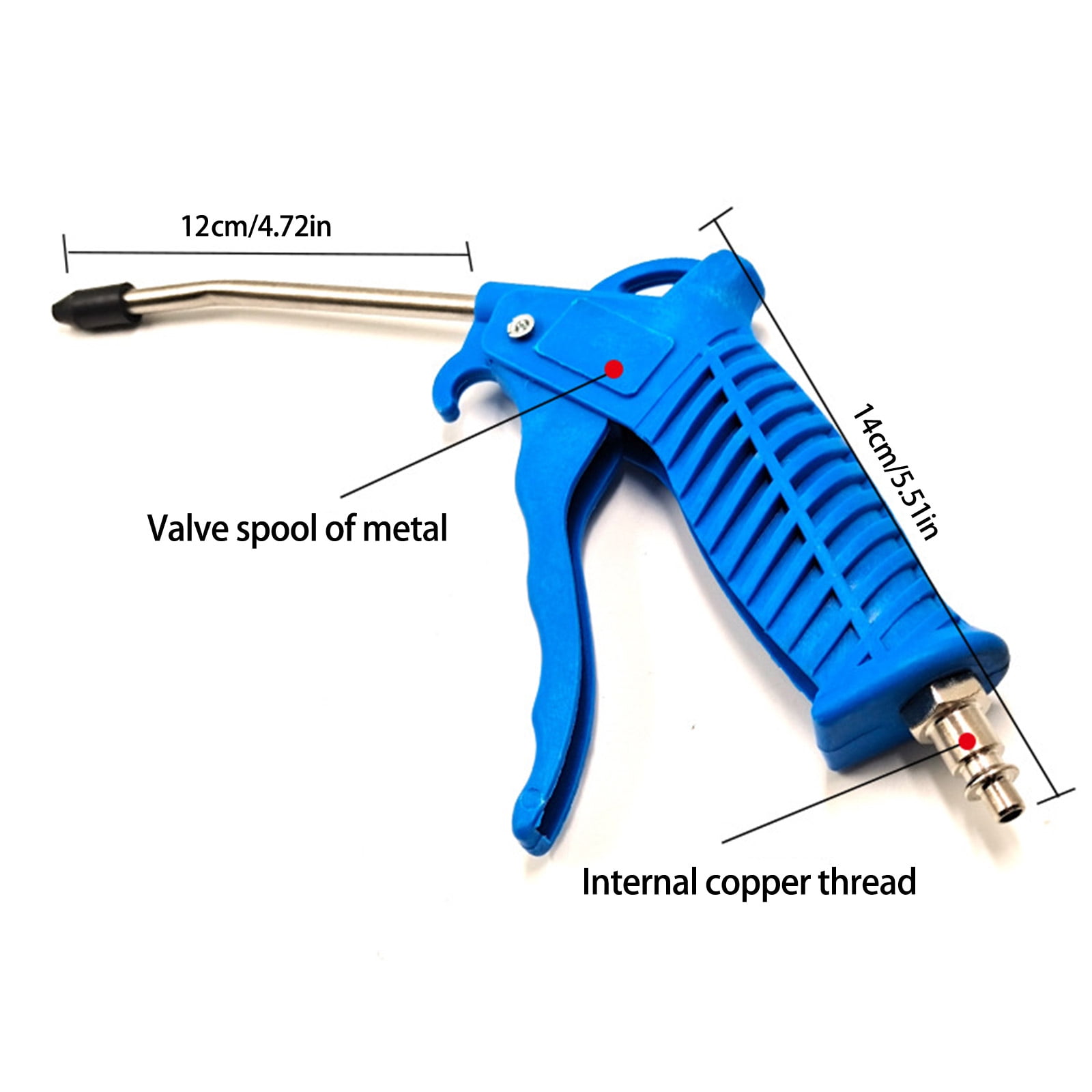 BELOWSYALER Air Guns for Compressor, Air Blow Guns Air Tool, Air Compressor Accessories with Air Nozzle Hose, Pneumatic Tool