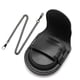 thumbnail image 1 of Guardurnaity Bolso de cuero Bolso clásico de bolsillo Caja de reloj Cadena Reloj de bolsillo Soporte de almacenamiento Monedero Relojes Negro+Negro Guardurnaity BB5047-02, 1 of 1