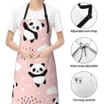 thumbnail image 6 of Lsque Panda Waterproof Apron Chef Aprons for Men Heavy Duty Chemical Work Apron Extra Long Grilling Aprons with Adjustable Bib Apron, 6 of 9