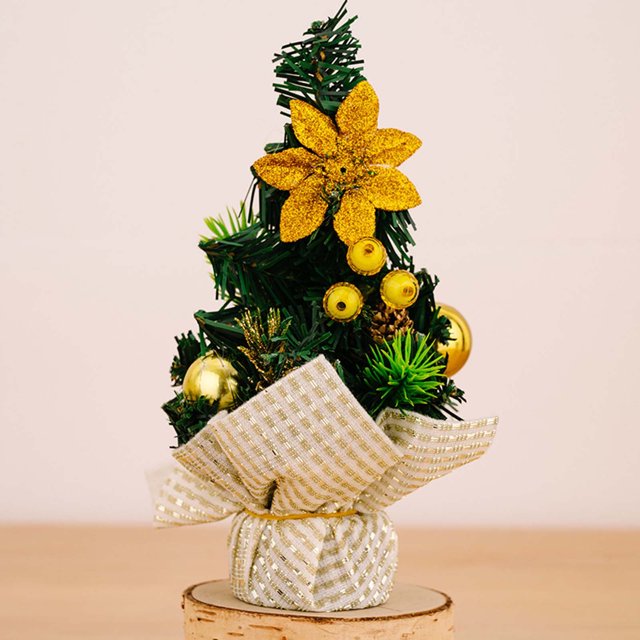 Hot6sl Home,Garden Mini Christmas Tree Small Christmas Tree Christmas Tabletop Christmas Tree Ornament