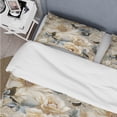 thumbnail image 4 of Designart "Luminous Lace Floral Design" White Floral Bedding Covert Set - Cottage Bed Set With 1 Sham, 4 of 5