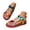 Multicolour, variant on Women's Sandals Hiking Sport Walking Sandal with Arch Support Comfortable Cork Flat Water Shoes with Elastic Ankle Strap (Colorful,9.5)