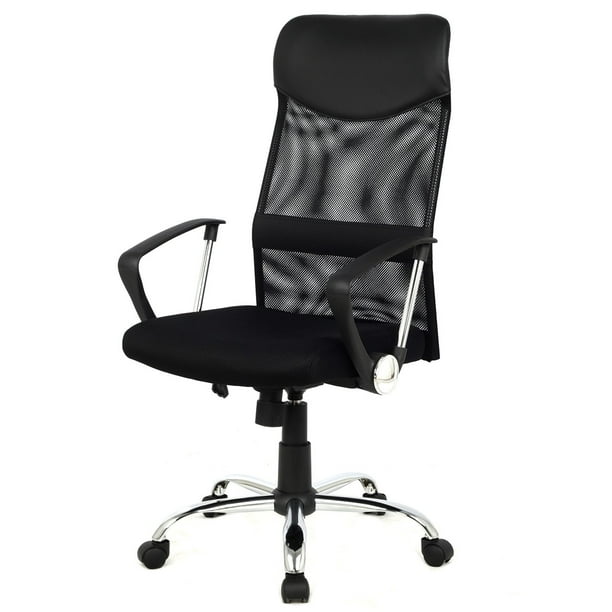 Apontus High Back Executive Mesh Office Chair Swivel Tilt Chair Computer Desk Chair Black Walmart Com Walmart Com