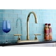 thumbnail image 2 of Kingston Brass Robinet de Cuisine Manhattan Double Poignée 8 Pouces, 2 of 3
