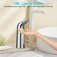 thumbnail image 5 of Automatic Soap Dispenser, 13.5oz/400ml Soap Dispenser, Touchless Hand Sanitizer Dispenser Electric, Motion Sensor Waterproof Pump for Bathroom Kitchen Dish Soap, Silver, 5 of 7