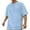 Blue, variant on Men's Summer Crewneck Jacquard T-Shirts Casual Short Sleeve Tops for Everyday Wear Fashionable Tee Mens T-Shirts Pink Under Arm Our Big and Tall 2x