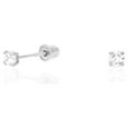 thumbnail image 6 of 14k White Gold Created Diamond Stud Screw Back Earrings 0.10Ct-4Ct, 6 of 20