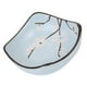 thumbnail image 5 of Juego de platos de cerámica para condimentos/aperitivos/platillos y cuencos para salsas de porcelana blanca sol, 5 of 5