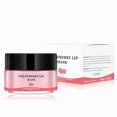 thumbnail image 2 of 1 paquete de crema de labios reparadora de fresa, tratamiento de exfoliación hidratante durante la noche, humectante de labios, aclara la línea de labios, 0,7 oz JAMW Sencillez, 2 of 5