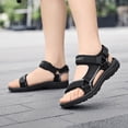 thumbnail image 6 of Sopiago Sandals for Boys Girls Soft Sole Lightweight Casual Shoes Fashion Sandals Student Beach Shoes Black,2.5(Little Kid/Big Kid), 6 of 7