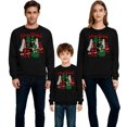 thumbnail image 4 of RXMEKW Chandail de Noël à Capuche pour Femmes Manches Longues Col Rond Haut Imprimé Ensemble Familial Assorti pour Photos de Vacances, 4 of 7
